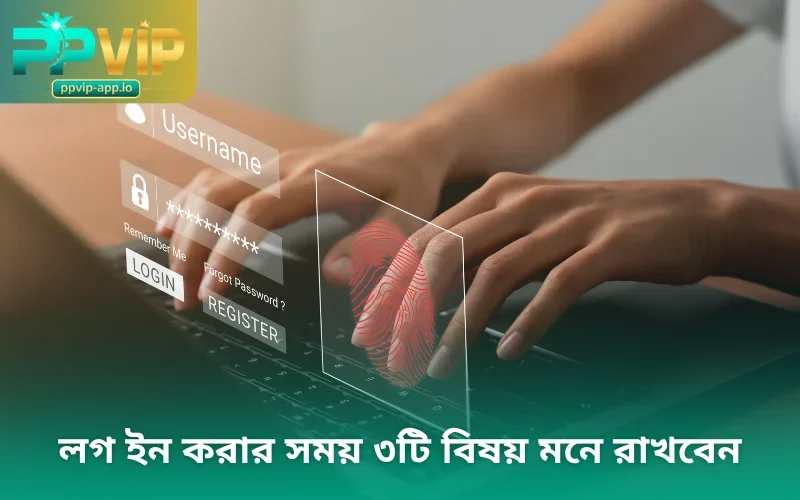 লগ ইন করার সময় ৩টি বিষয় মনে রাখবেন